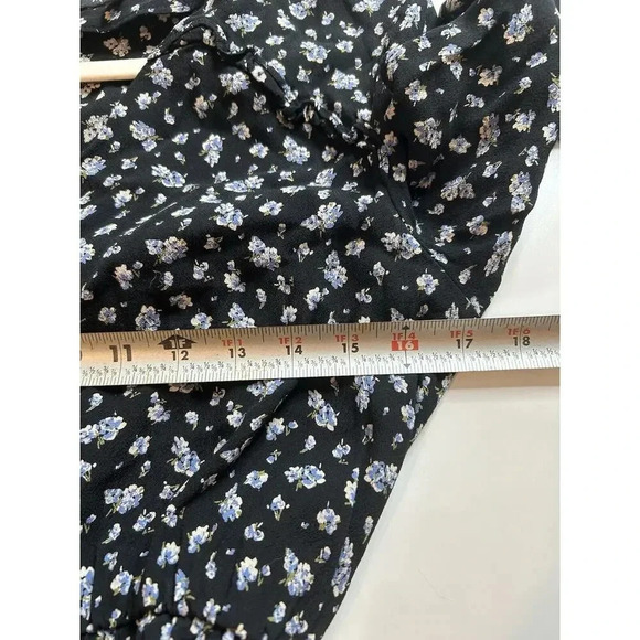 Madewell Jumpsuit Women’s Medium Ruffle Sleeve Tie Waist Baby’s Breath Ditsy - Picture 9 of 9